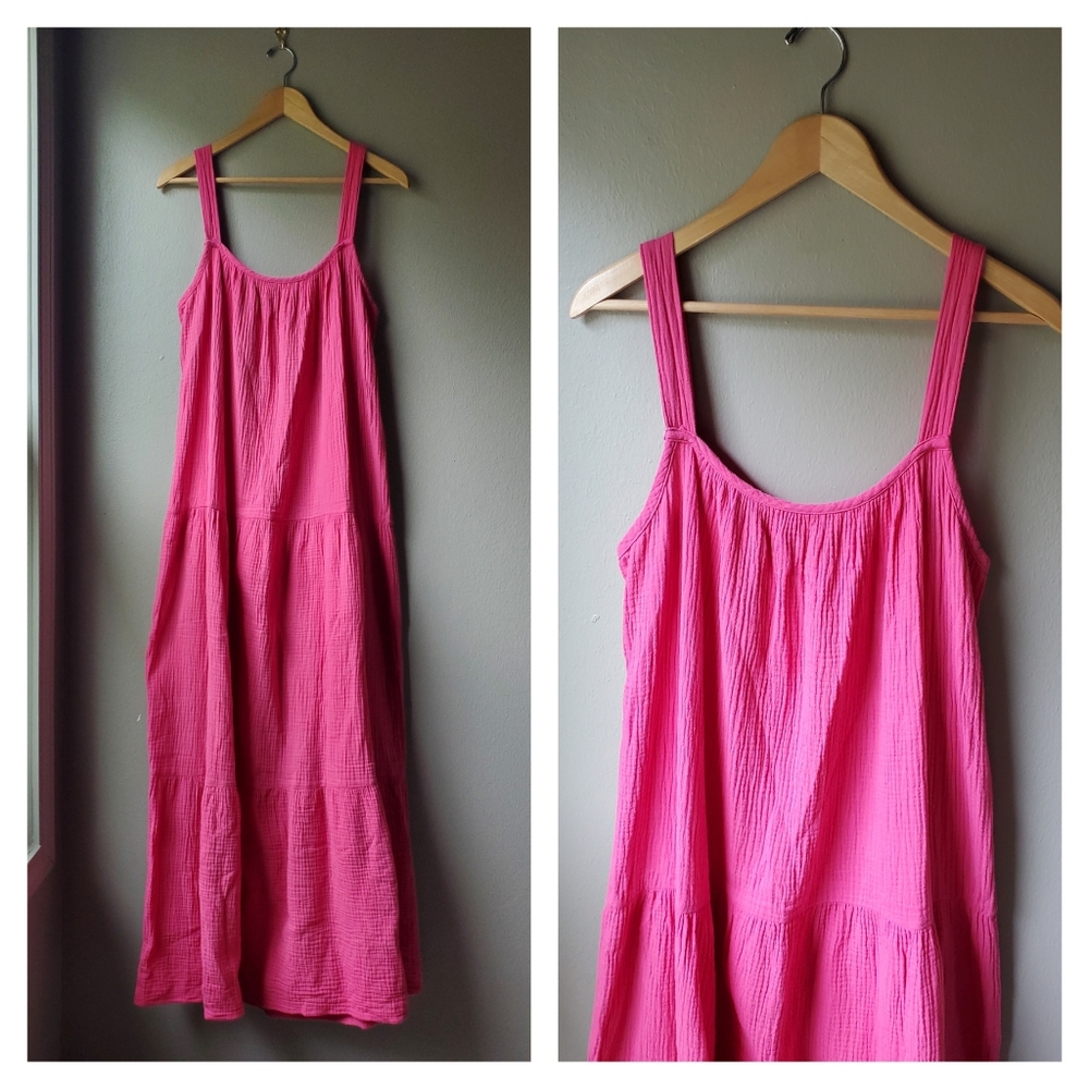 BB Dakota Soft Pink Tiered Maxi Dress